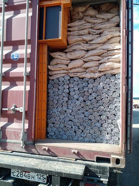 Пример упаковки и загрузки оборудования и материалов