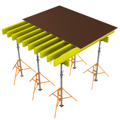 Опалубка перекрытия на телескопических стойках