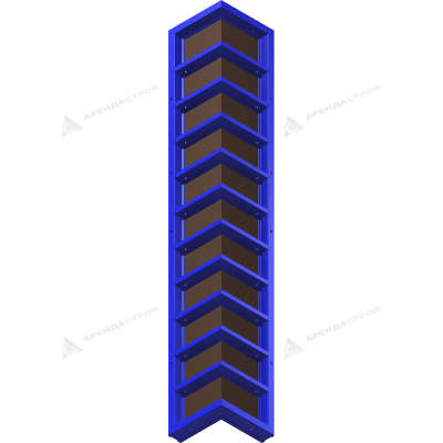 Щит угловой внутренний 0,5х0,5х3,0 стальной